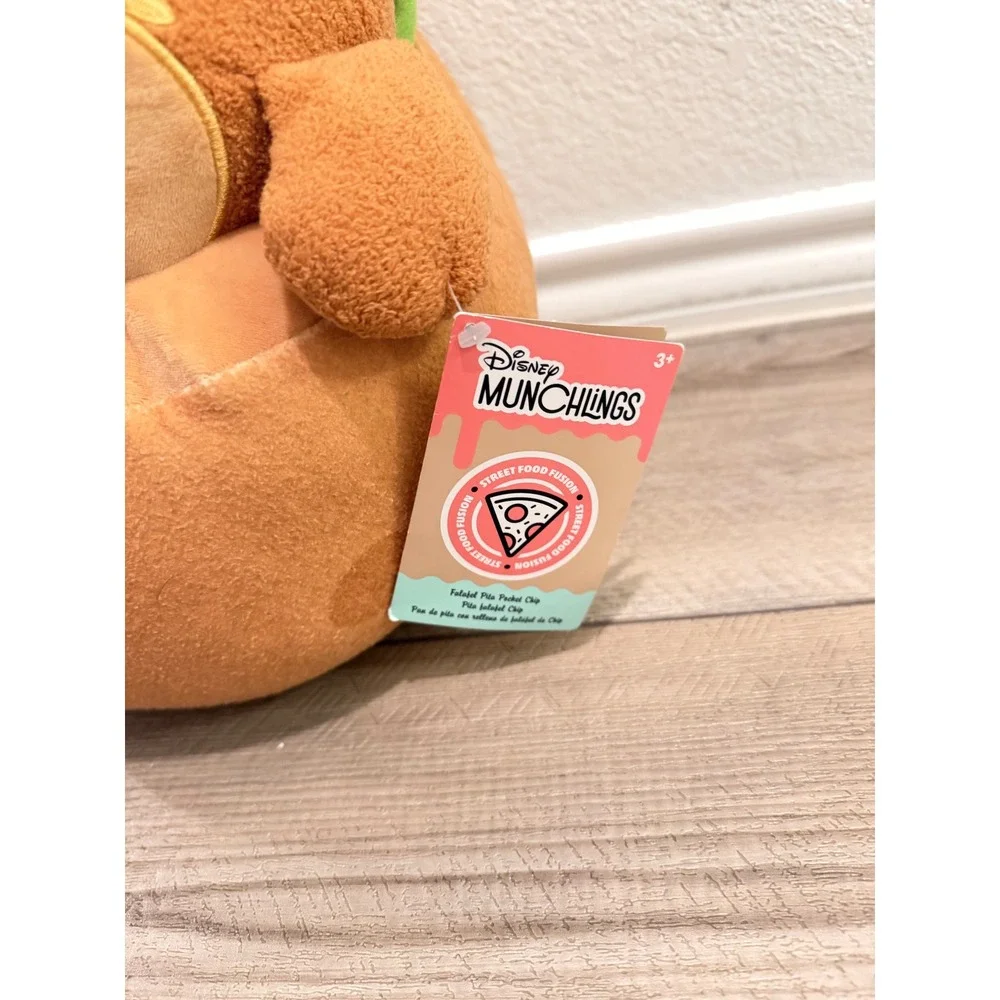 Disney Munchlings Street Food Fusion Chip Falafel Pita Pocket Plush NWT 15'
